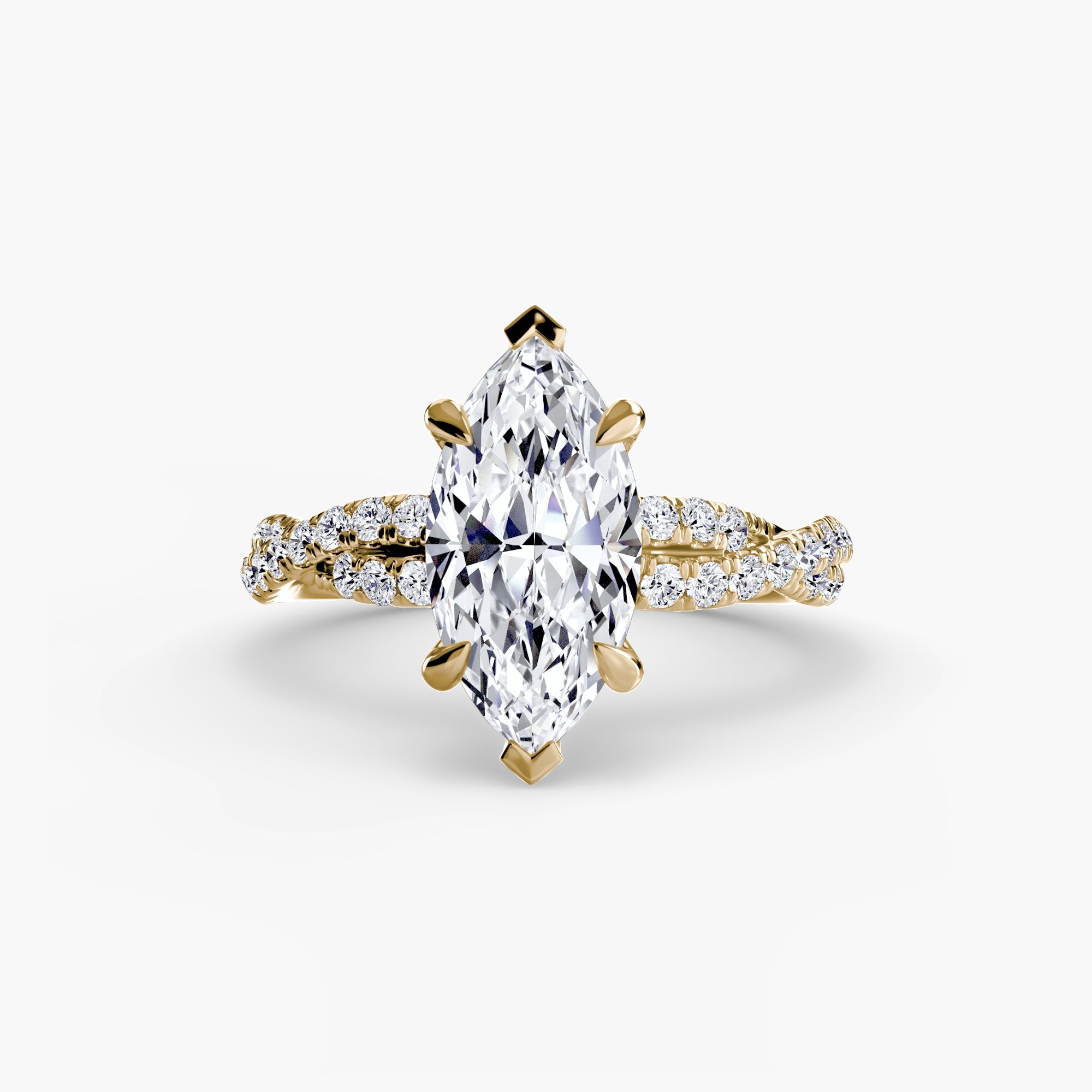 The Twisted Pavé Solitaire ALZA