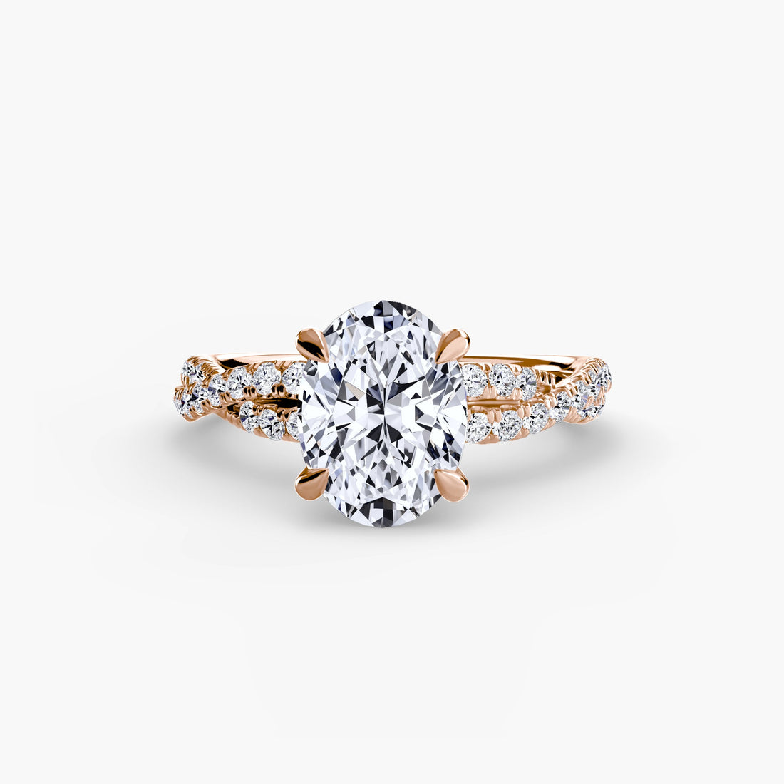 The Twisted Pavé Solitaire ALZA