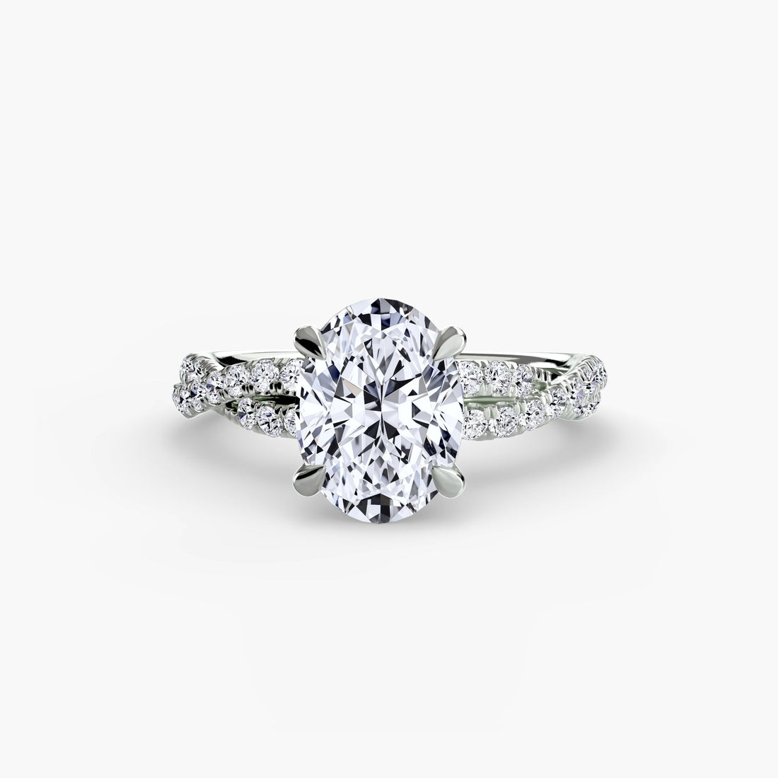 The Twisted Pavé Solitaire ALZA
