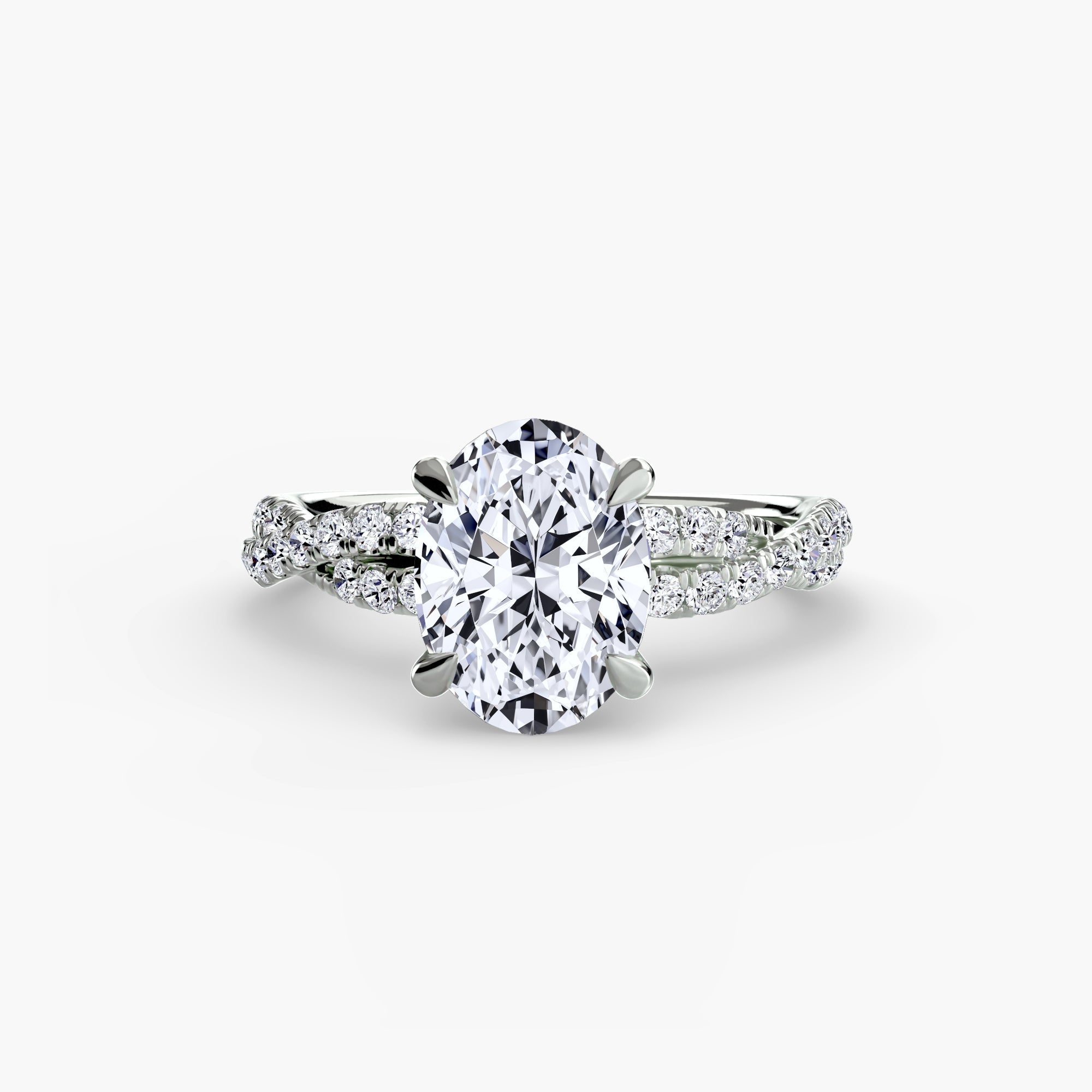 The Twisted Pavé Solitaire ALZA