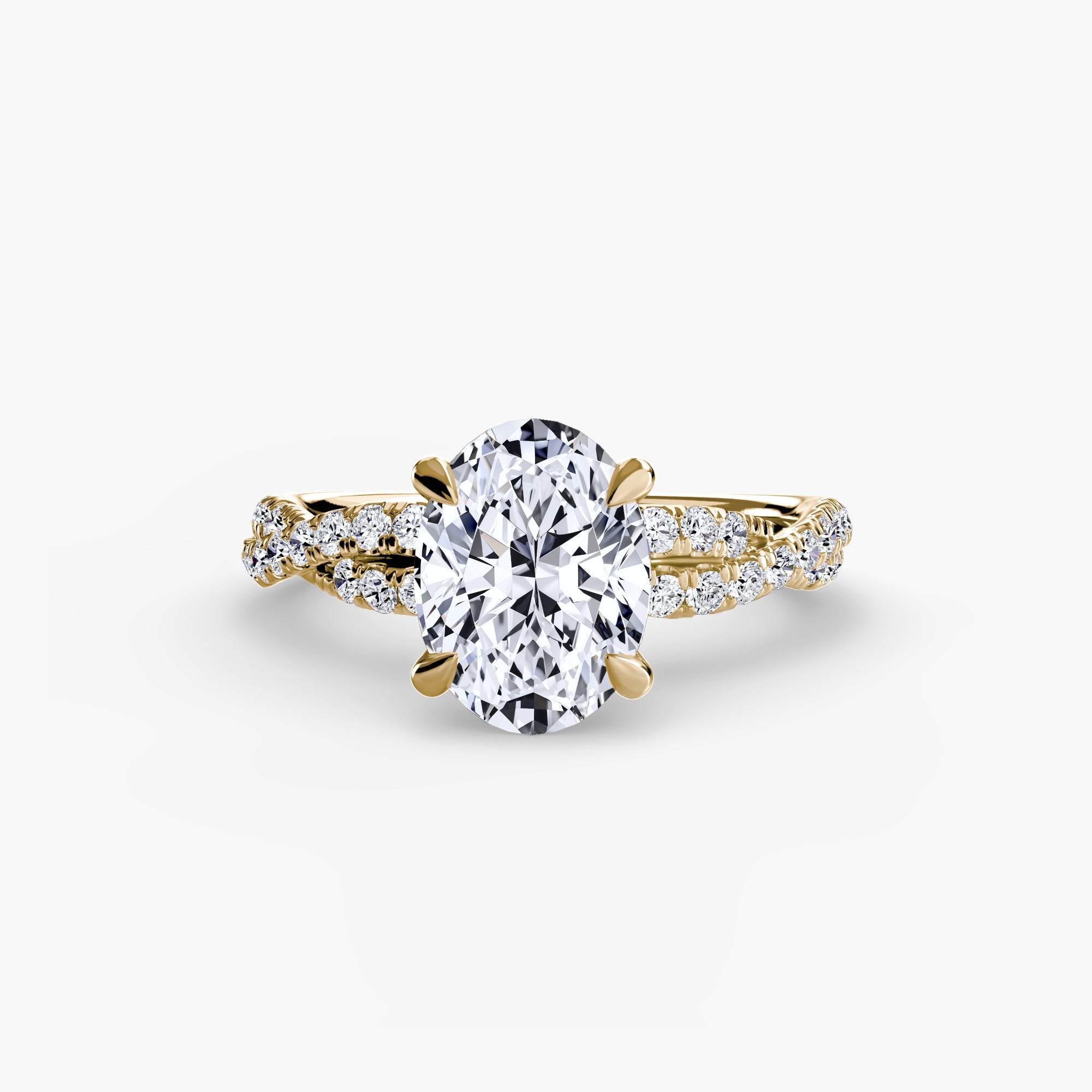 The Twisted Pavé Solitaire ALZA