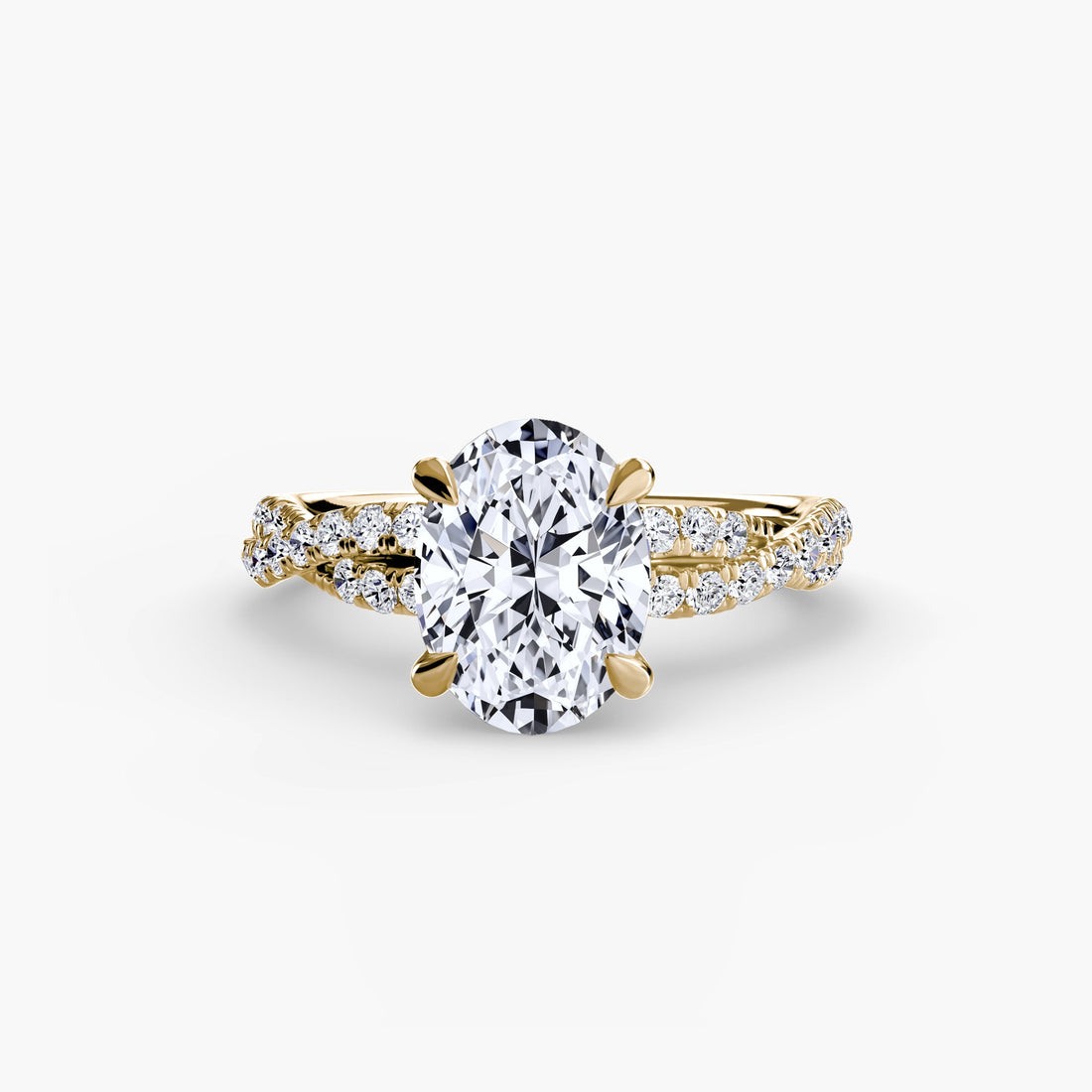 The Twisted Pavé Solitaire ALZA