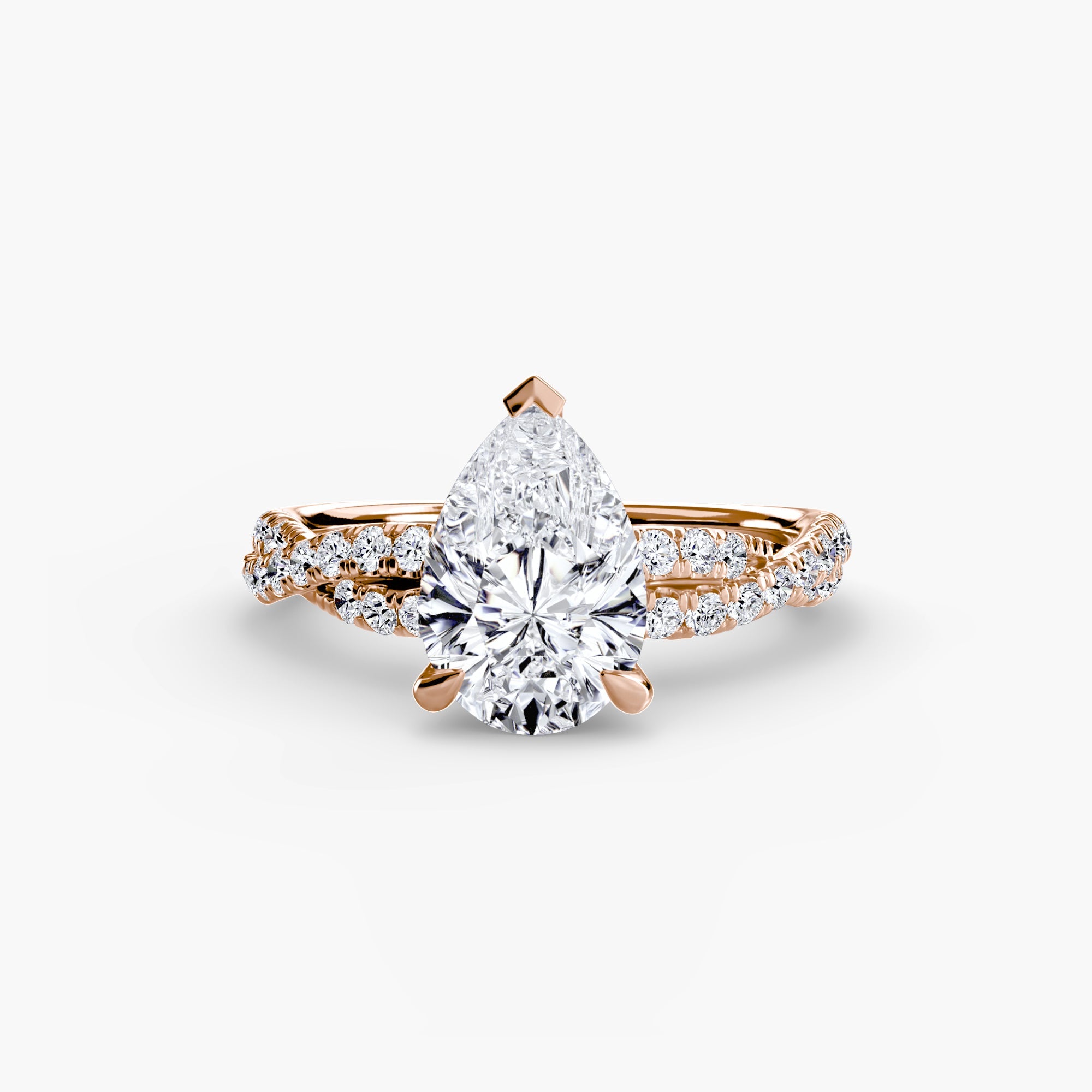 The Twisted Pavé Solitaire ALZA
