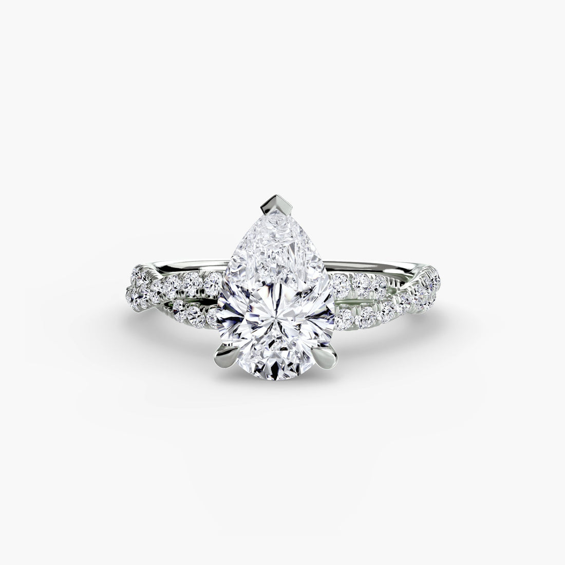 The Twisted Pavé Solitaire ALZA