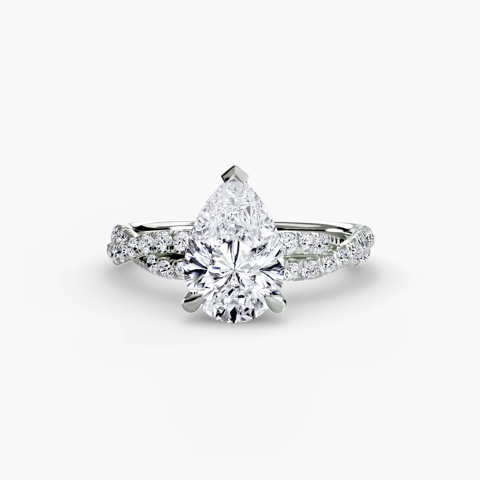 The Twisted Pavé Solitaire ALZA