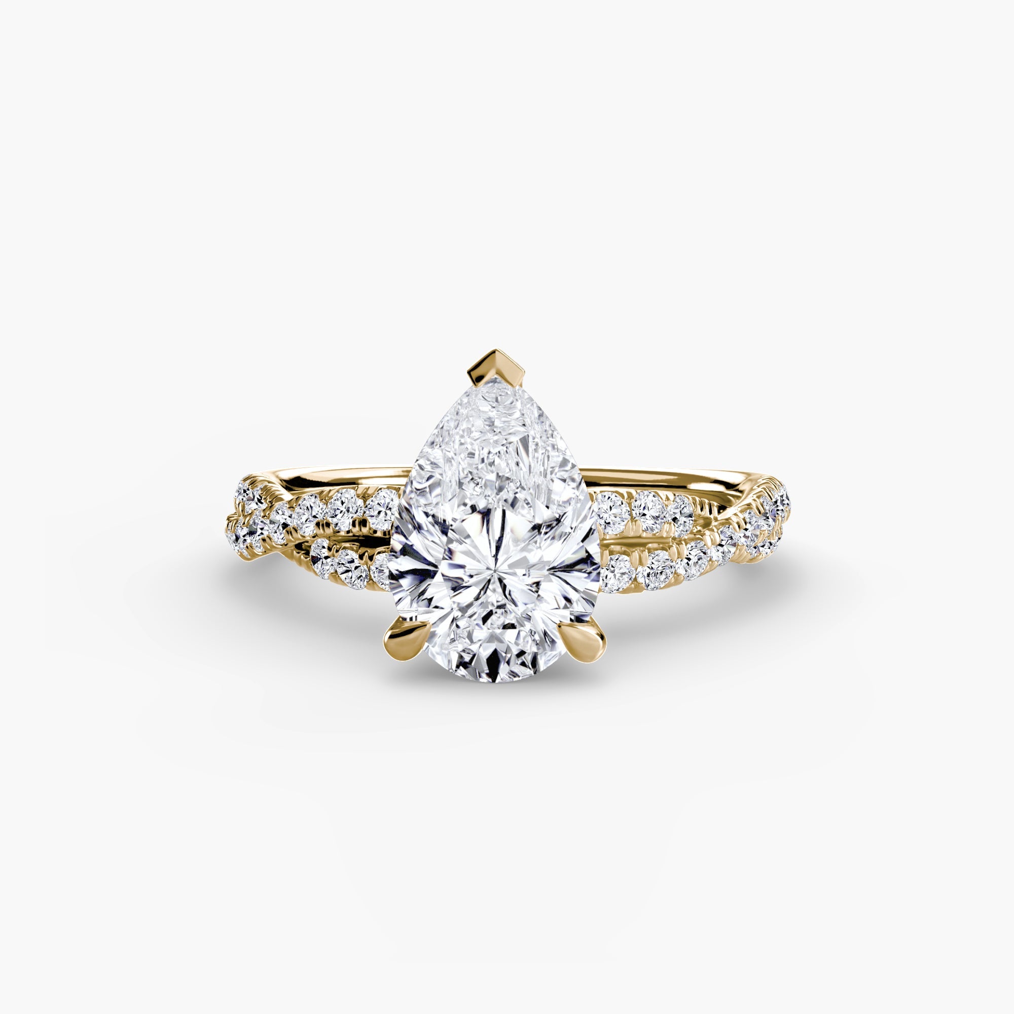 The Twisted Pavé Solitaire ALZA