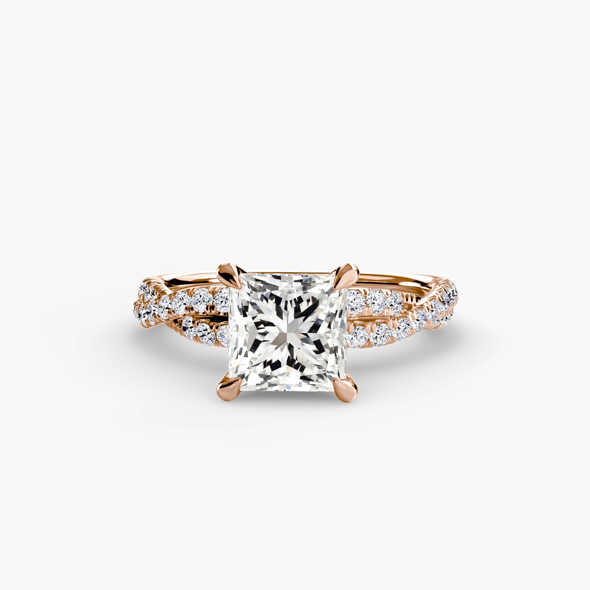 The Twisted Pavé Solitaire ALZA