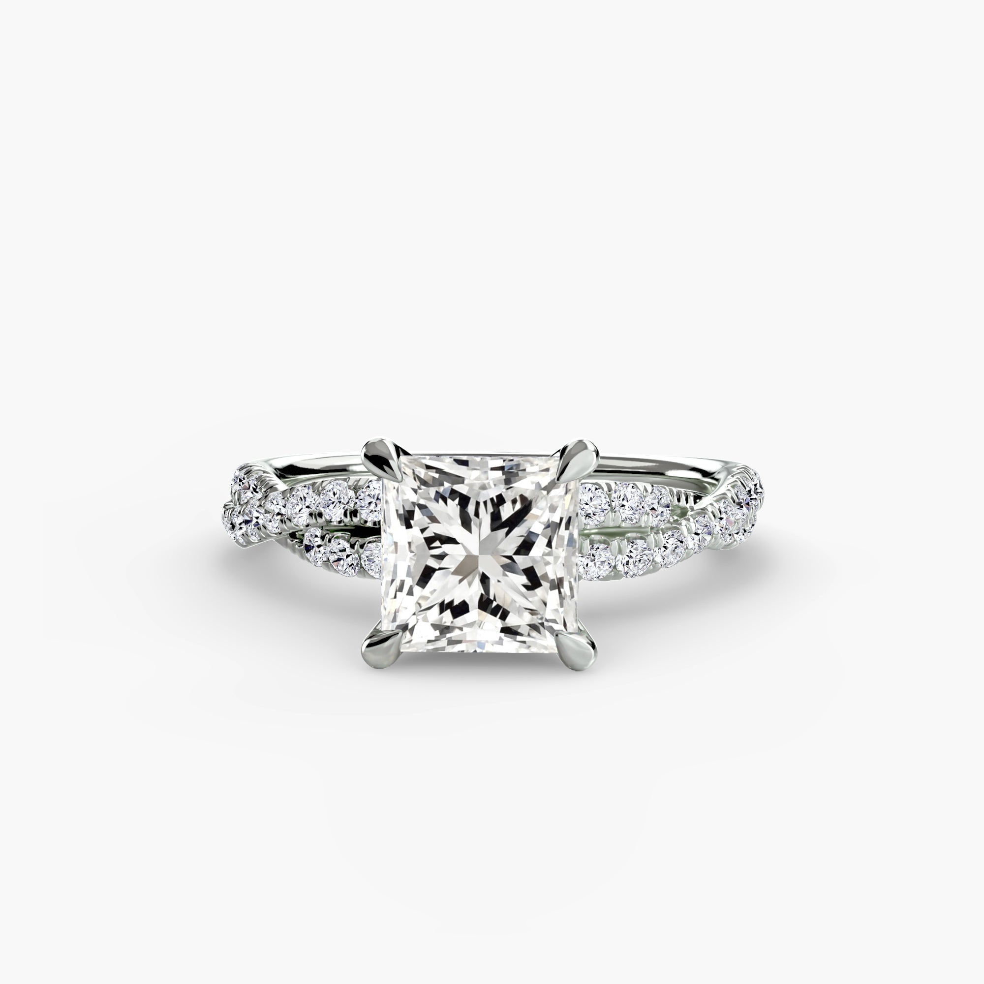 The Twisted Pavé Solitaire ALZA