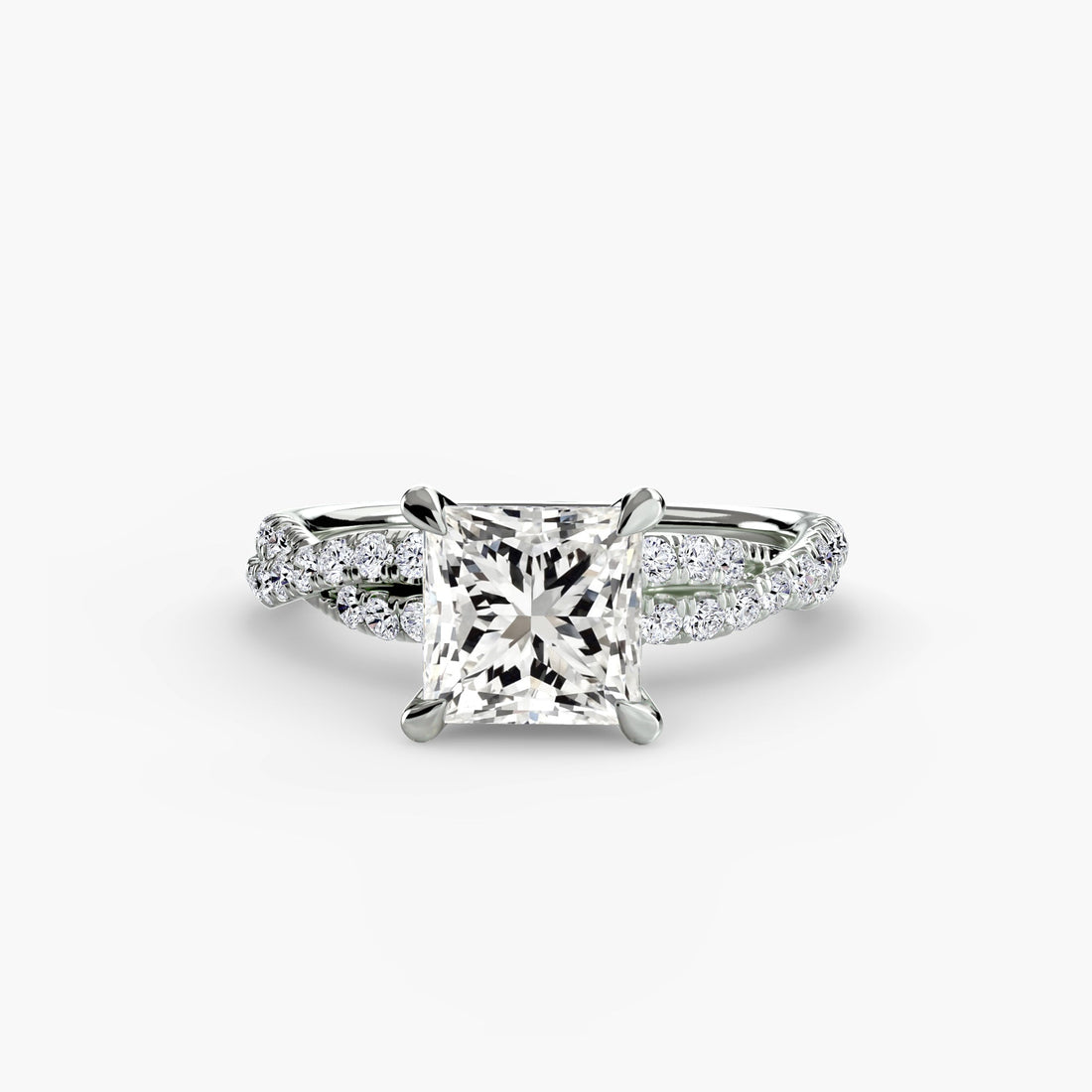 The Twisted Pavé Solitaire ALZA