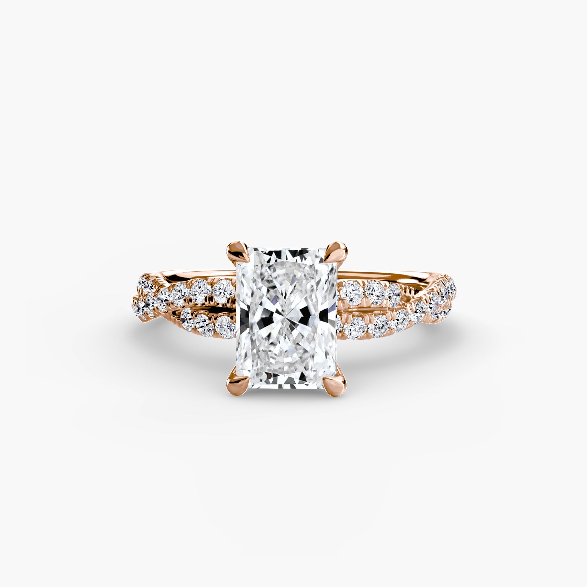 The Twisted Pavé Solitaire ALZA