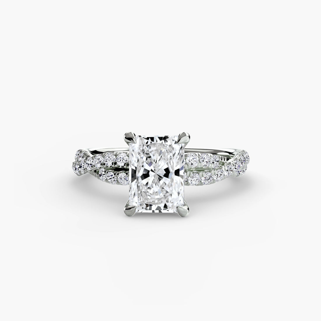The Twisted Pavé Solitaire ALZA