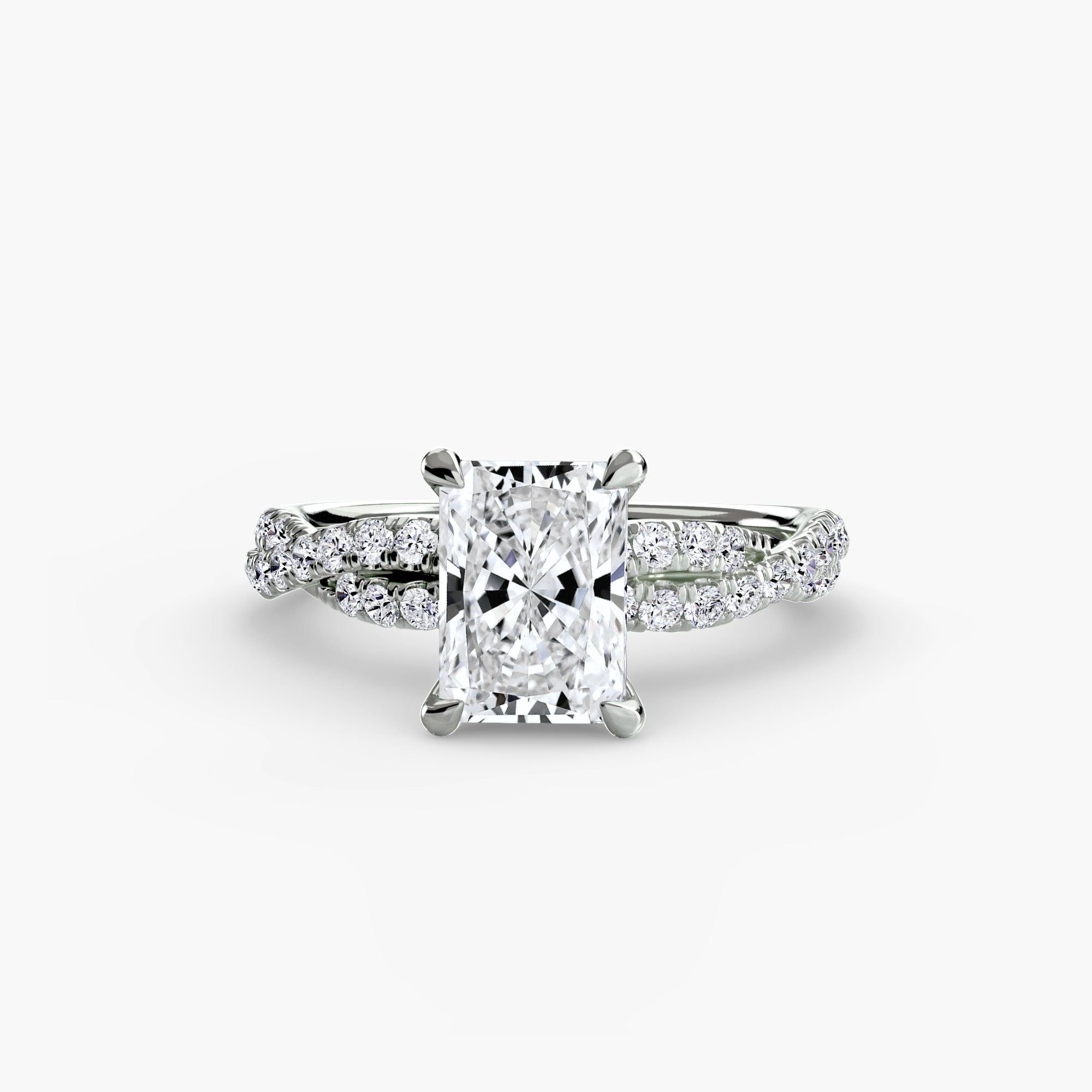 The Twisted Pavé Solitaire ALZA