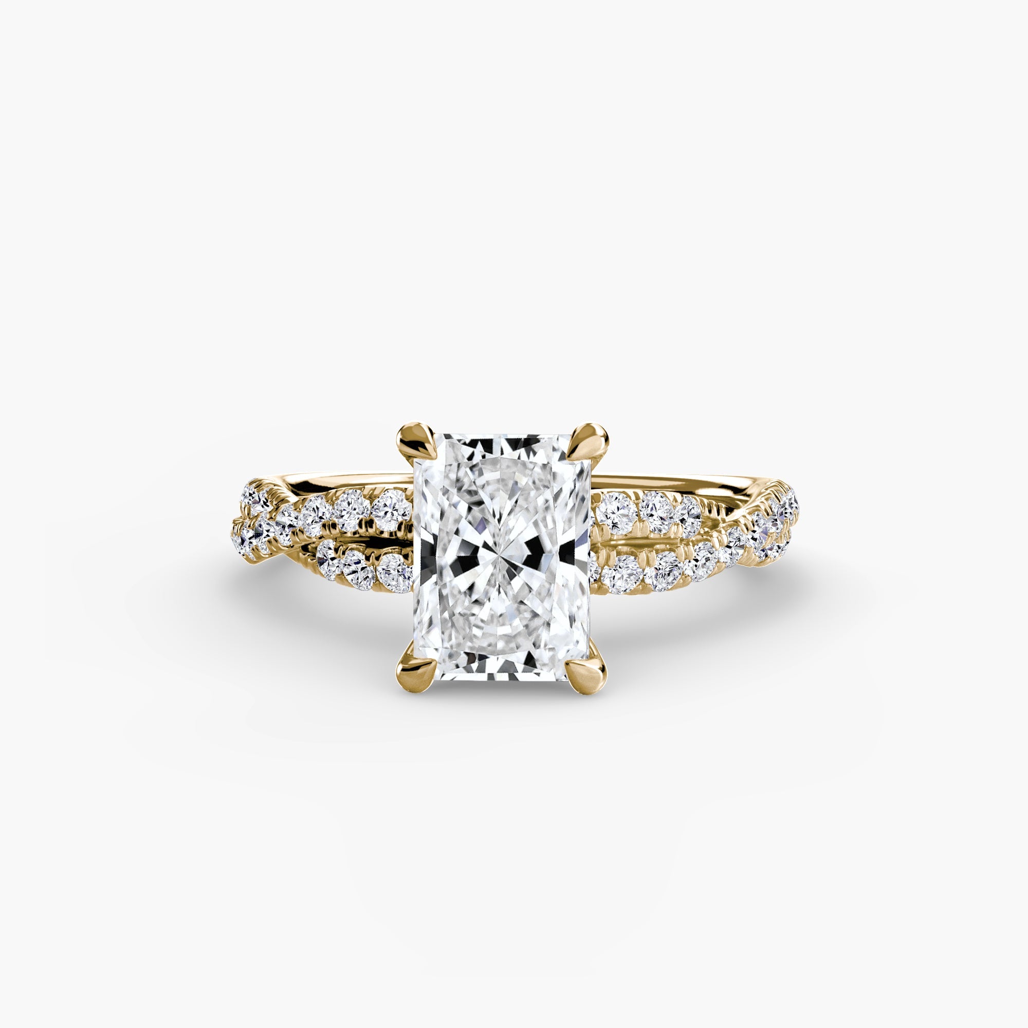 The Twisted Pavé Solitaire ALZA