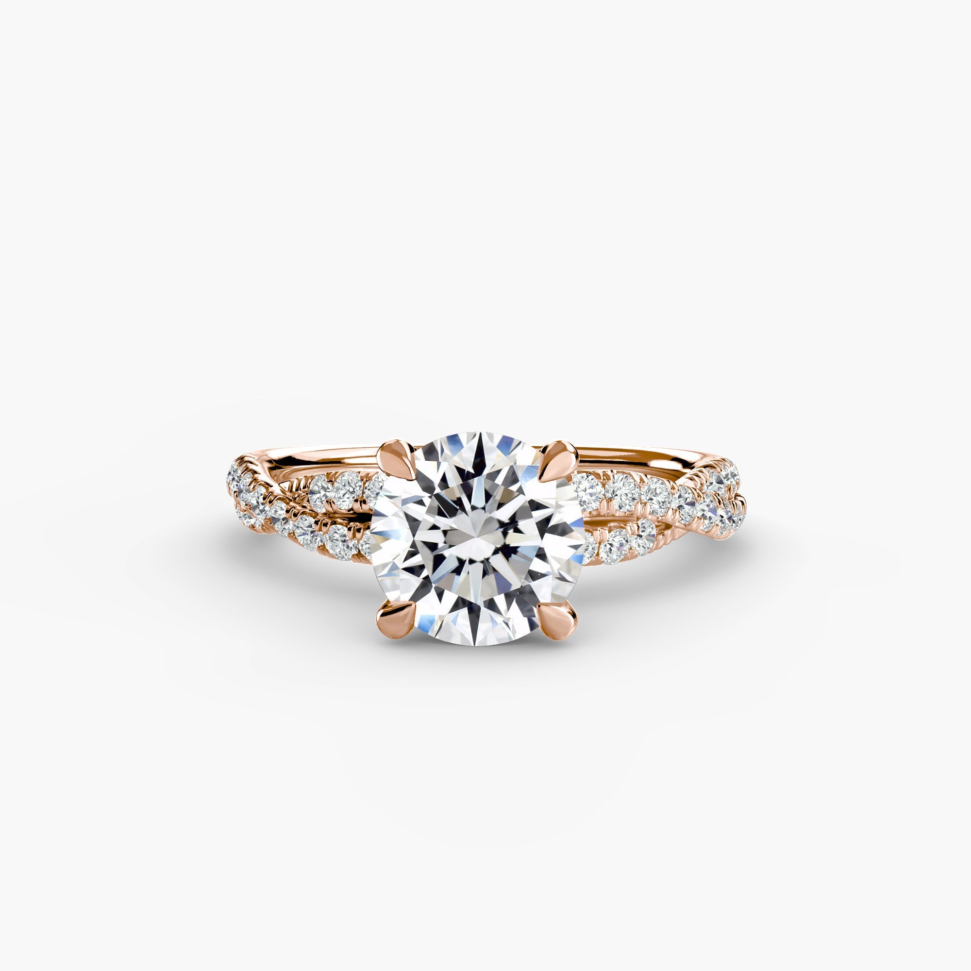 The Twisted Pavé Solitaire ALZA