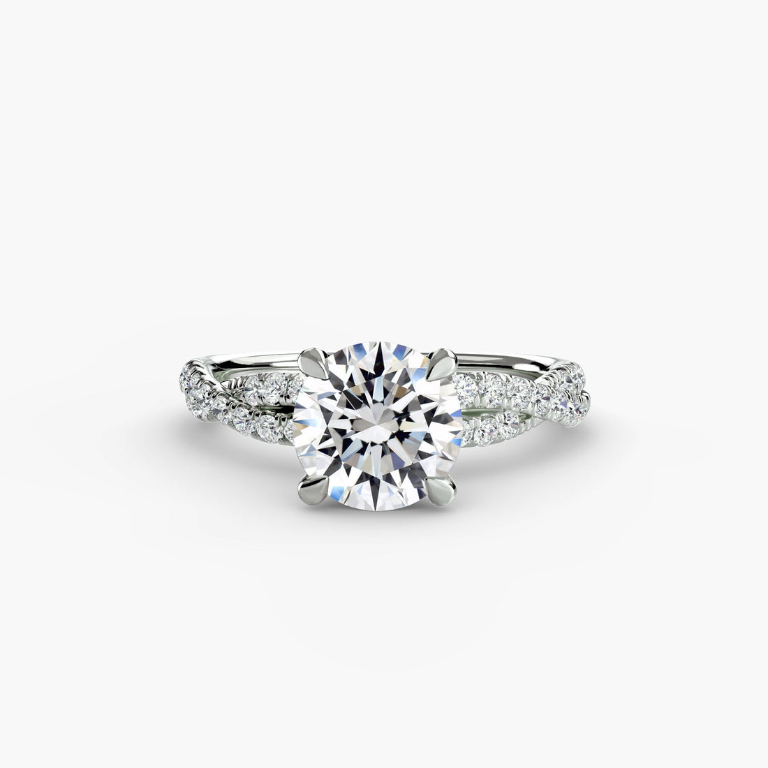 The Twisted Pavé Solitaire ALZA