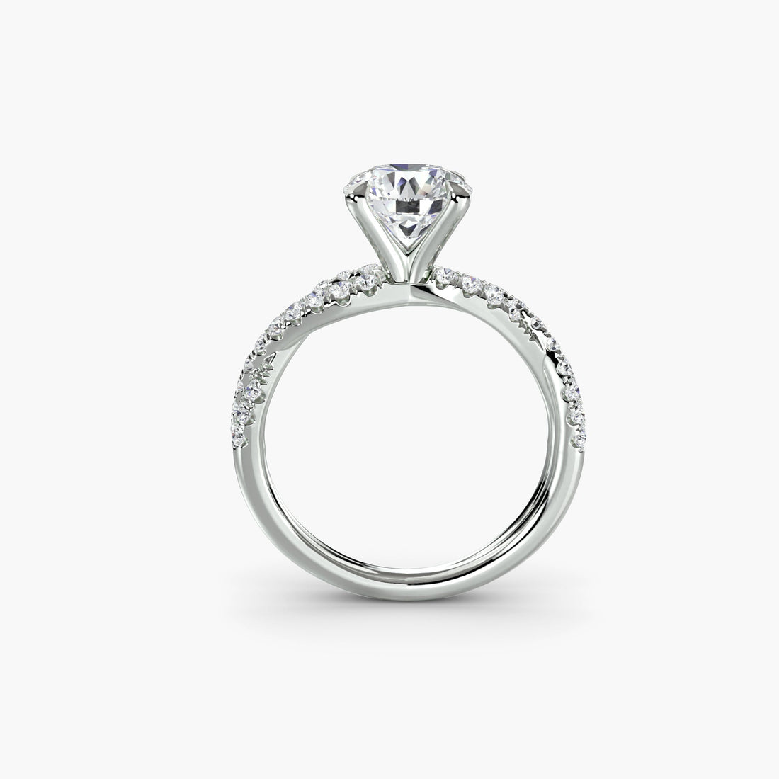 The Twisted Pavé Solitaire ALZA