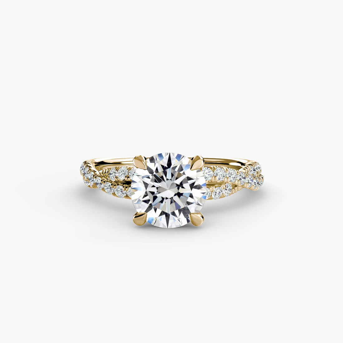 The Twisted Pavé Solitaire ALZA