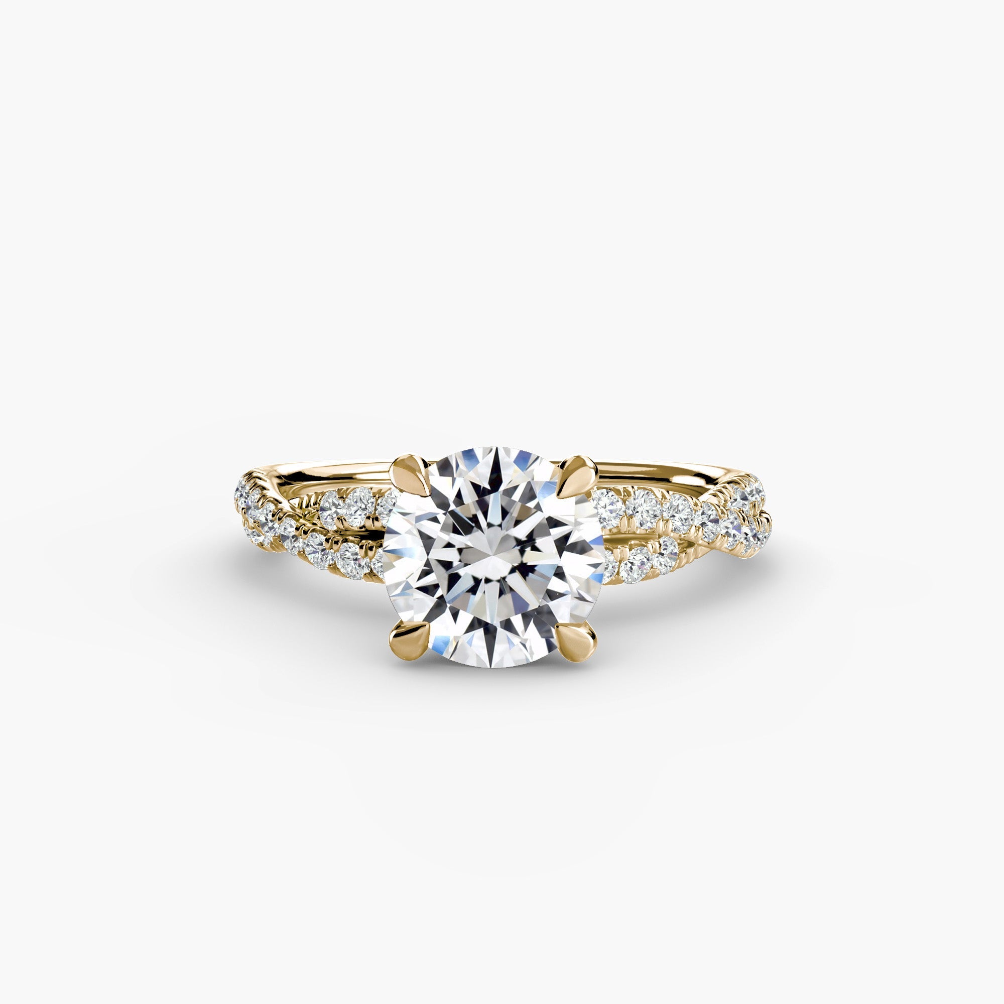 The Twisted Pavé Solitaire ALZA