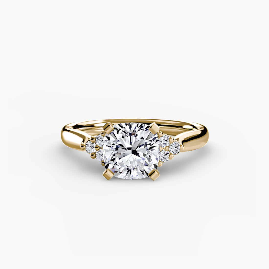 Solitaire with Cluster Shoulders 2 ALZA