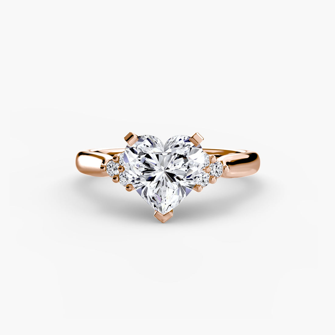 Solitaire with Cluster Shoulders 2 ALZA