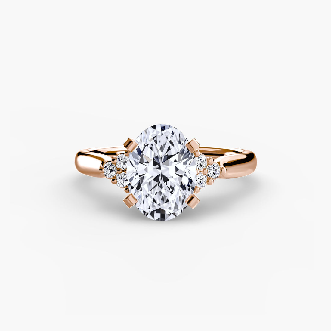 Solitaire with Cluster Shoulders 2 ALZA