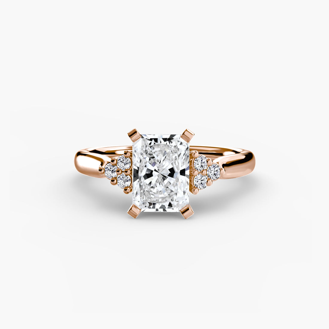 Solitaire with Cluster Shoulders 2 ALZA