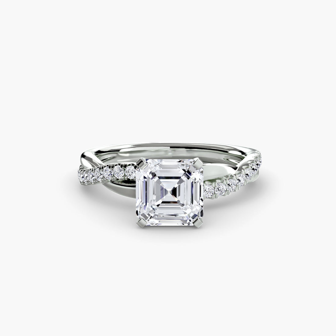 The Emerald Twist Pavé Ring ALZA