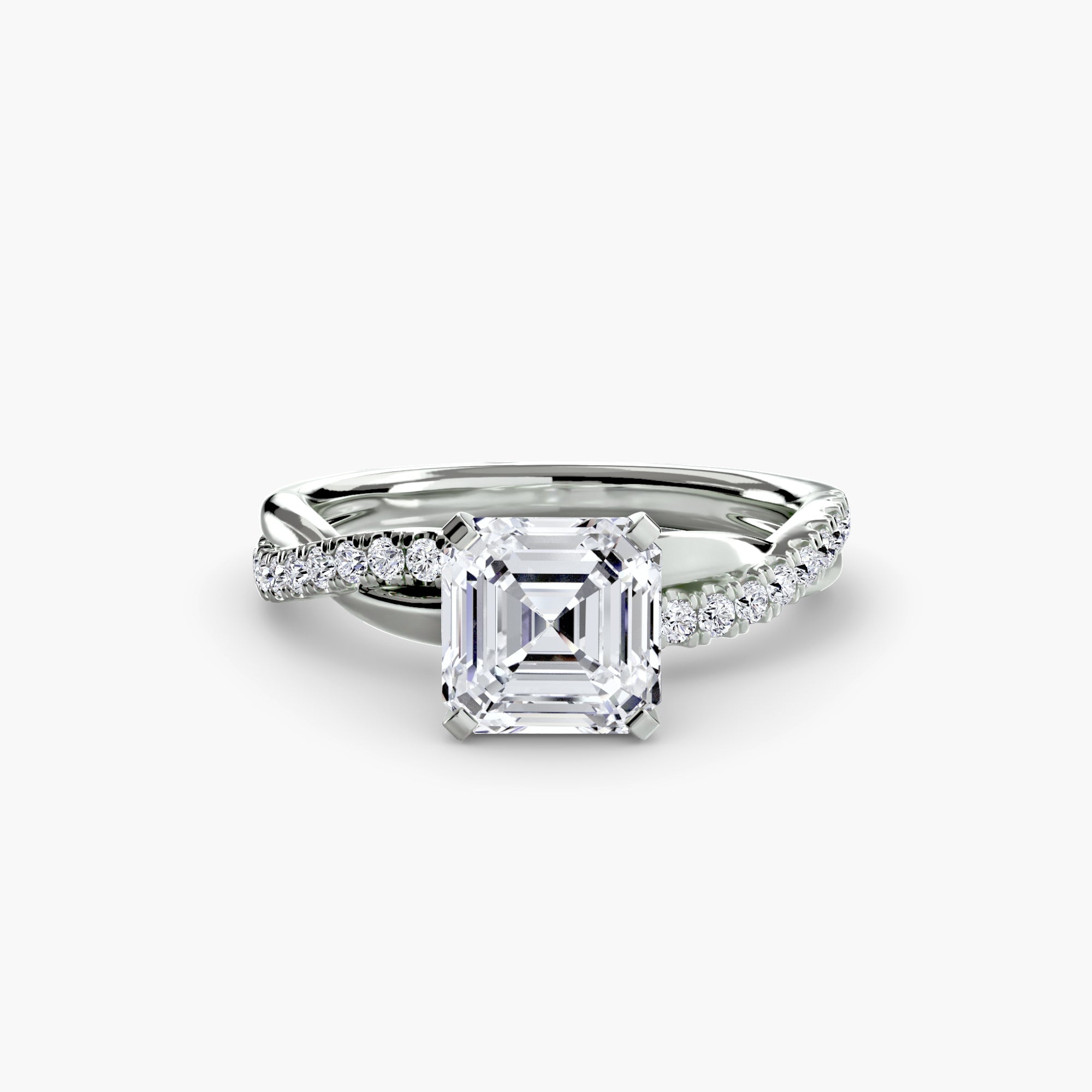 The Emerald Twist Pavé Ring ALZA