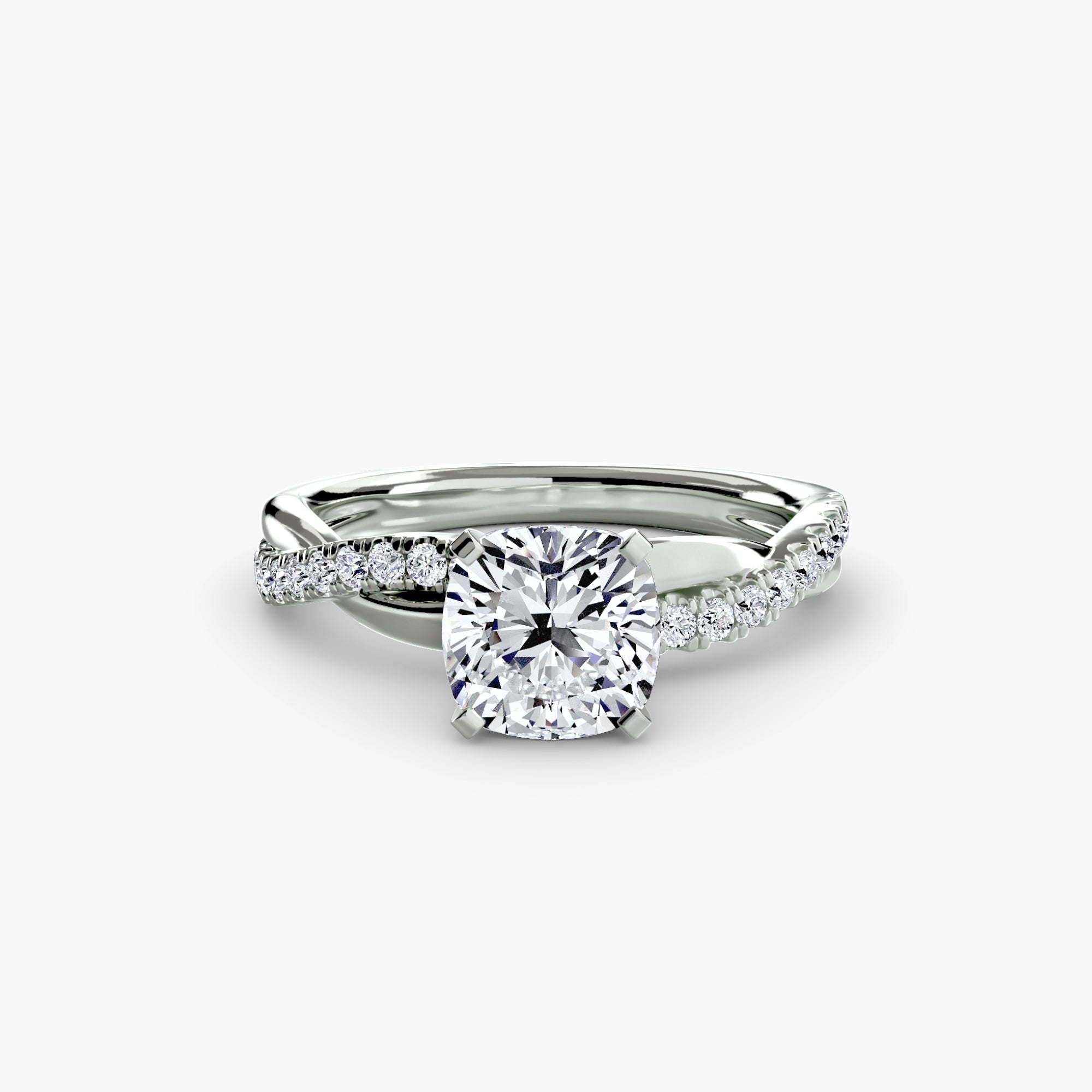 The Emerald Twist Pavé Ring ALZA
