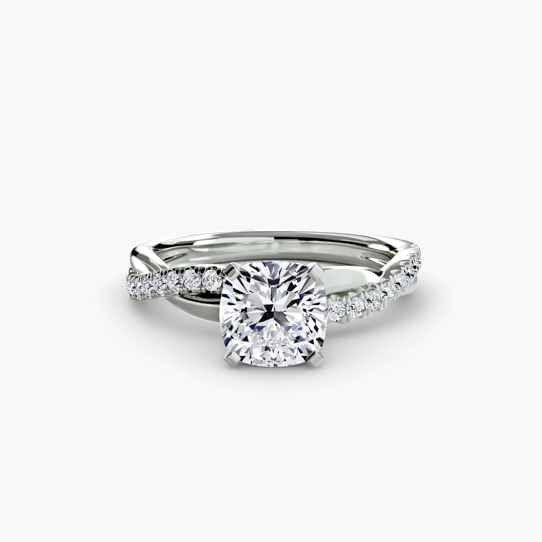 The Emerald Twist Pavé Ring ALZA