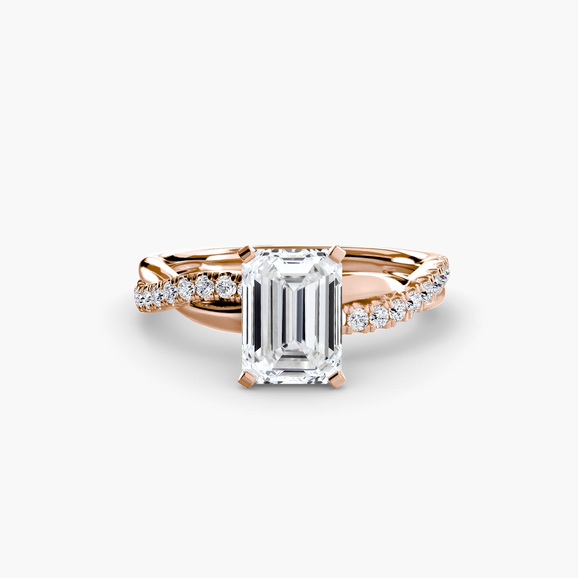 The Emerald Twist Pavé Ring ALZA