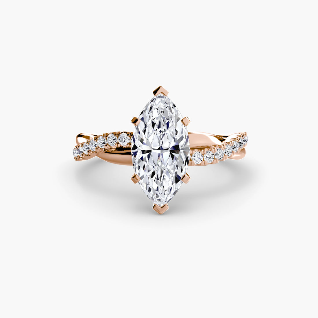The Emerald Twist Pavé Ring ALZA