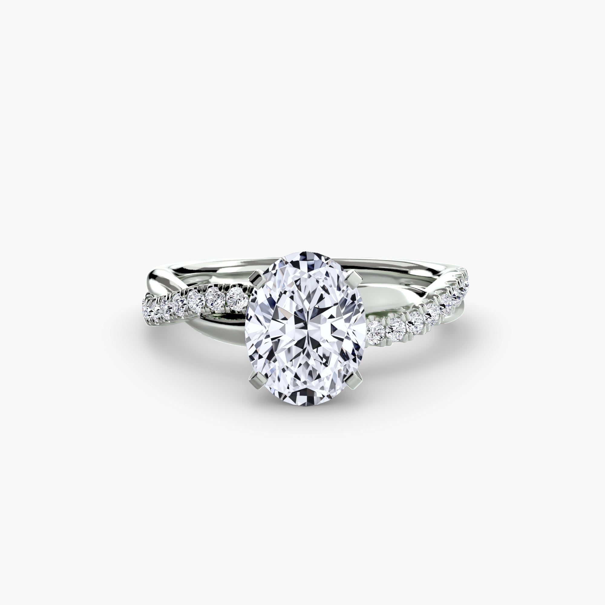 The Emerald Twist Pavé Ring ALZA