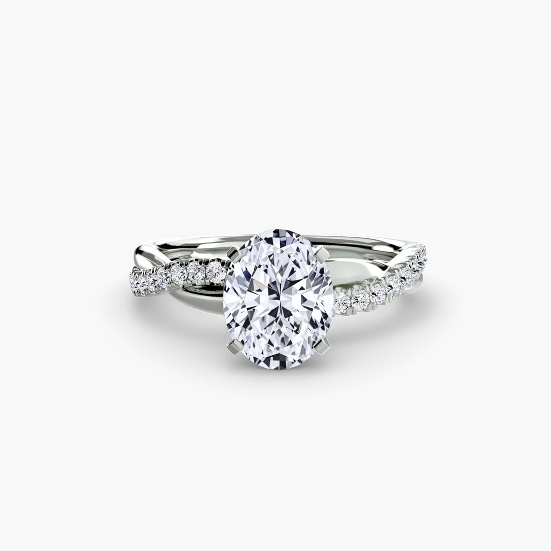 The Emerald Twist Pavé Ring ALZA