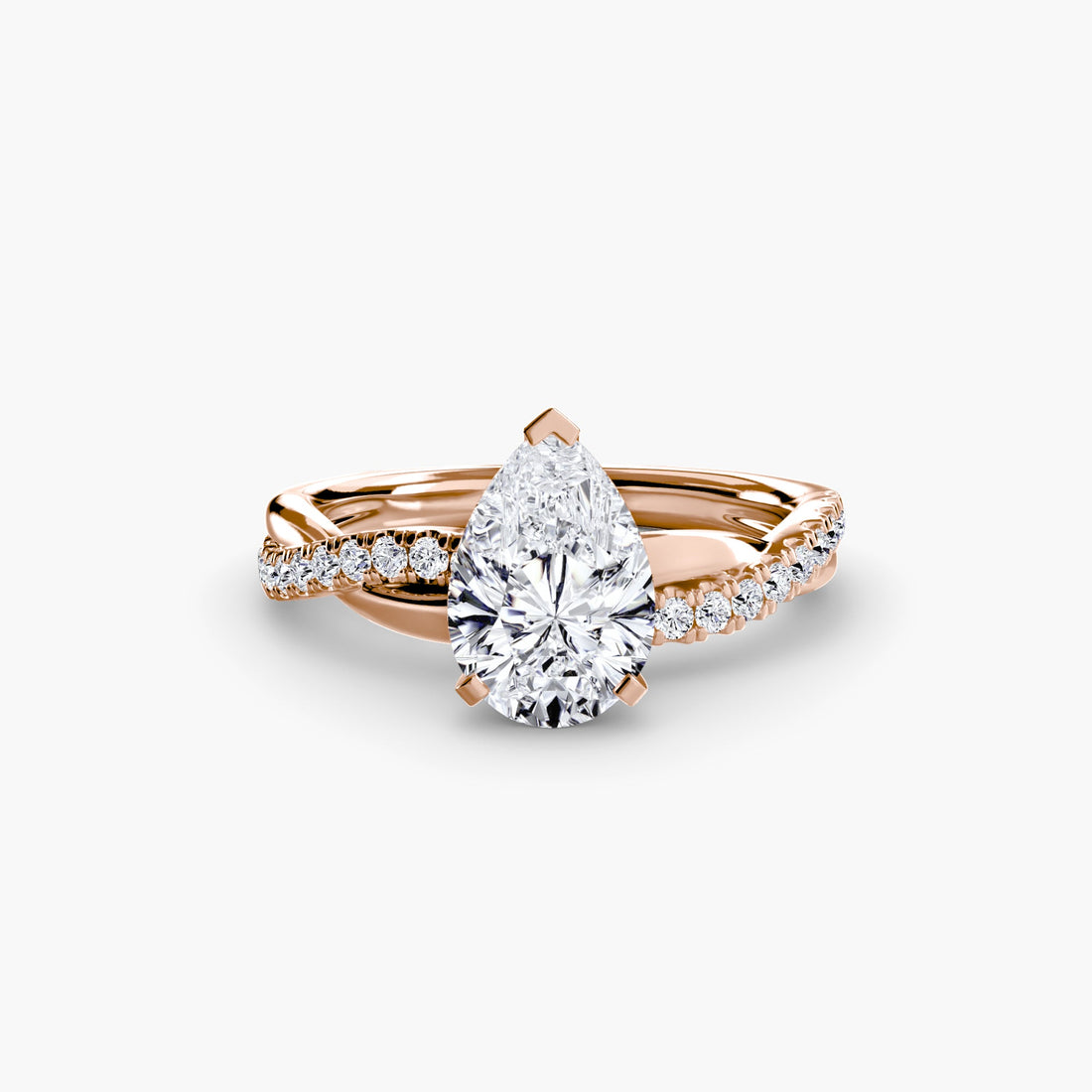 The Emerald Twist Pavé Ring ALZA