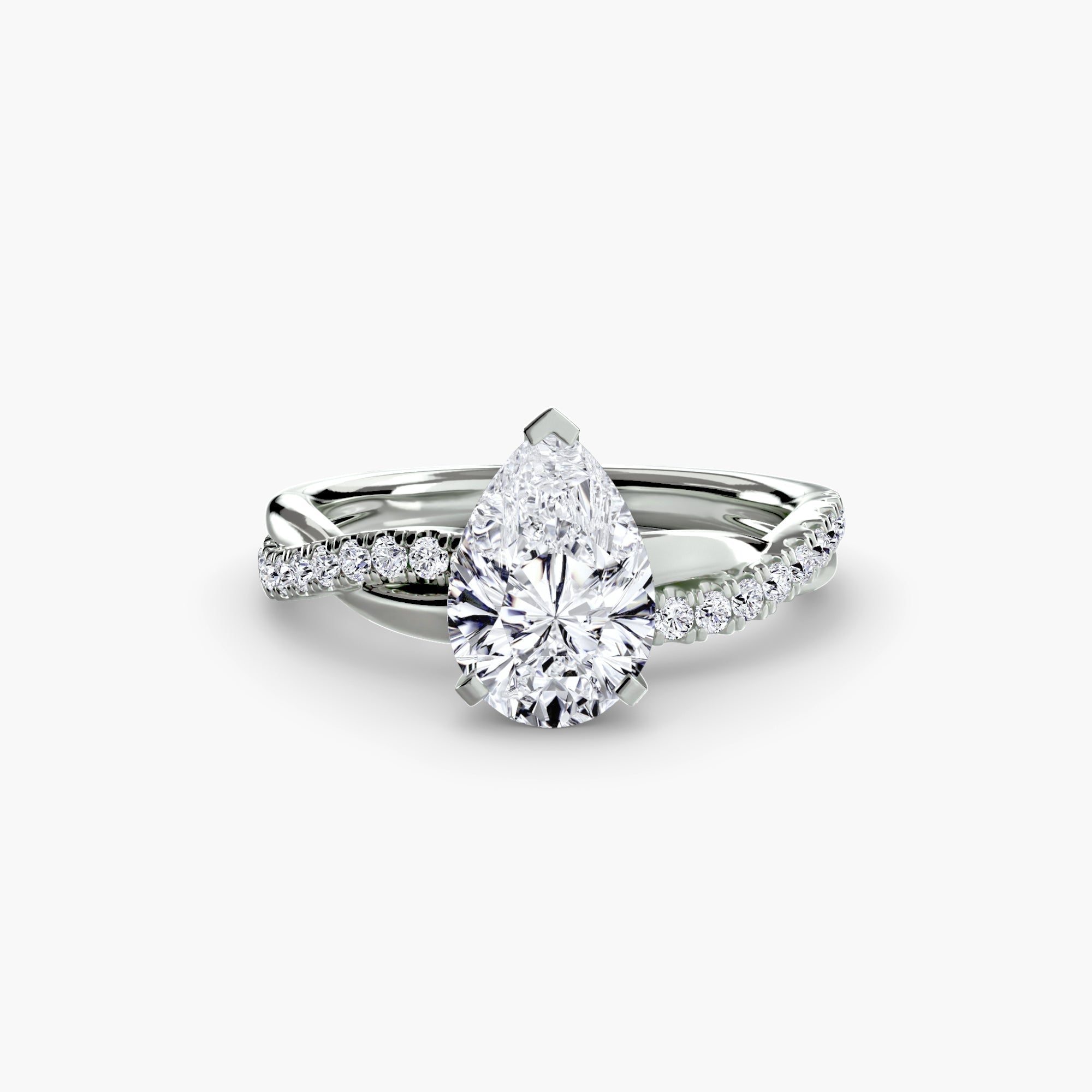The Emerald Twist Pavé Ring ALZA