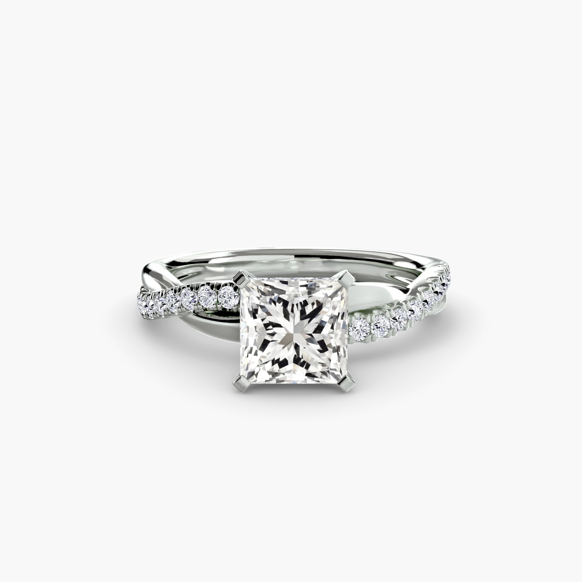 The Emerald Twist Pavé Ring ALZA