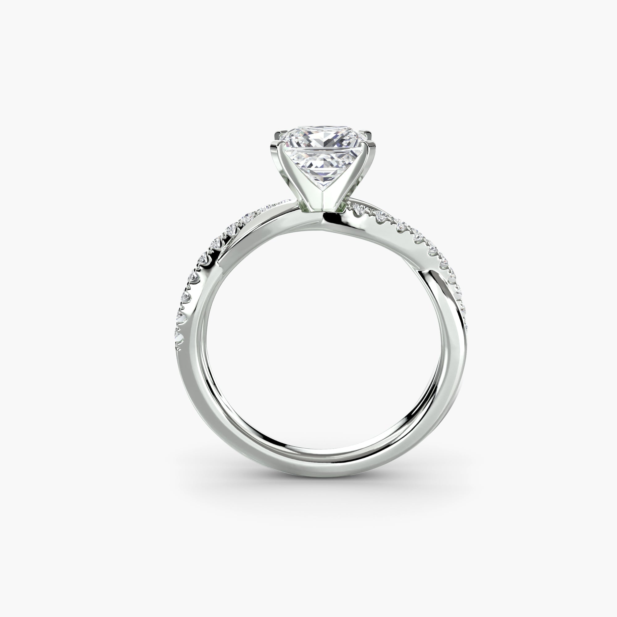 The Emerald Twist Pavé Ring ALZA