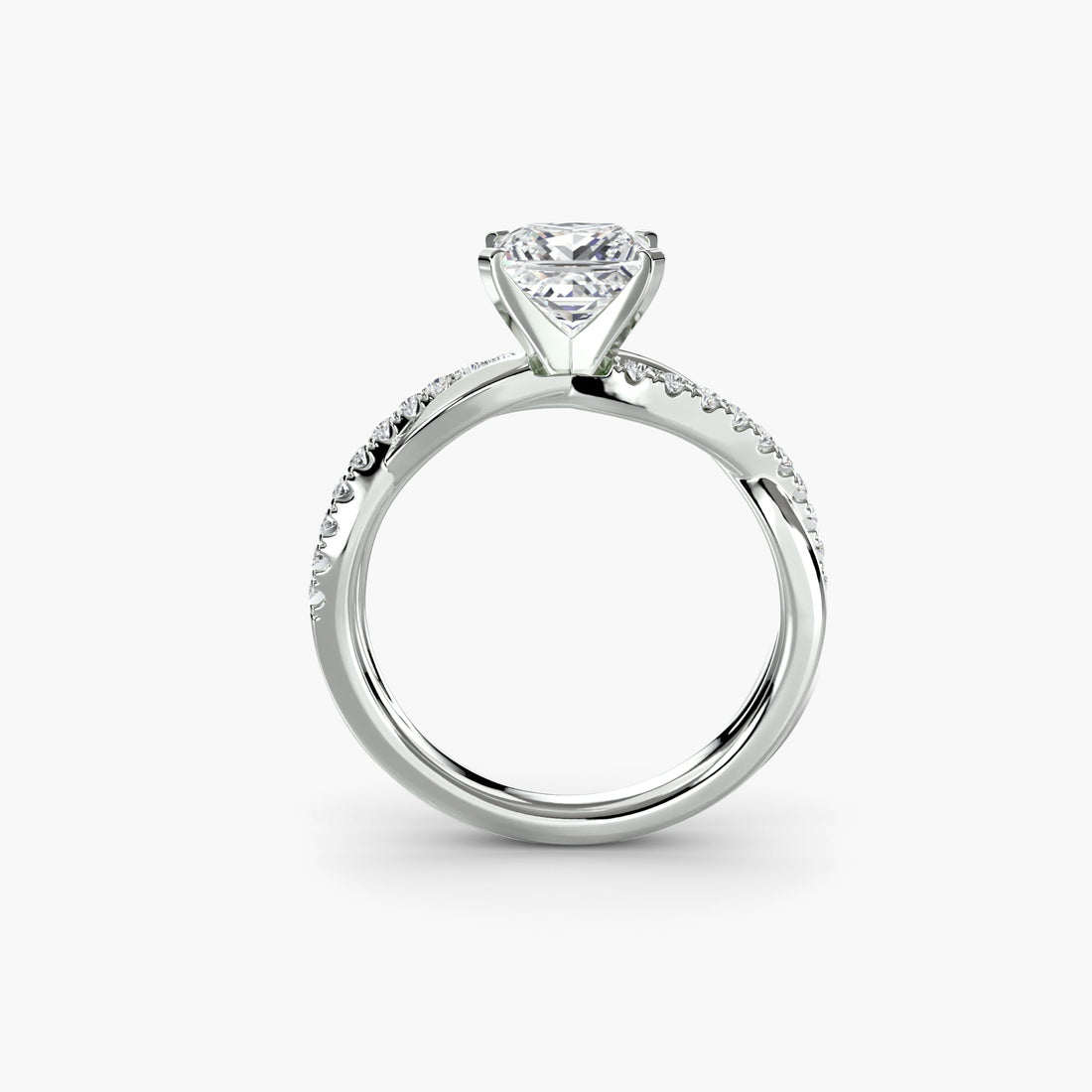 The Emerald Twist Pavé Ring ALZA