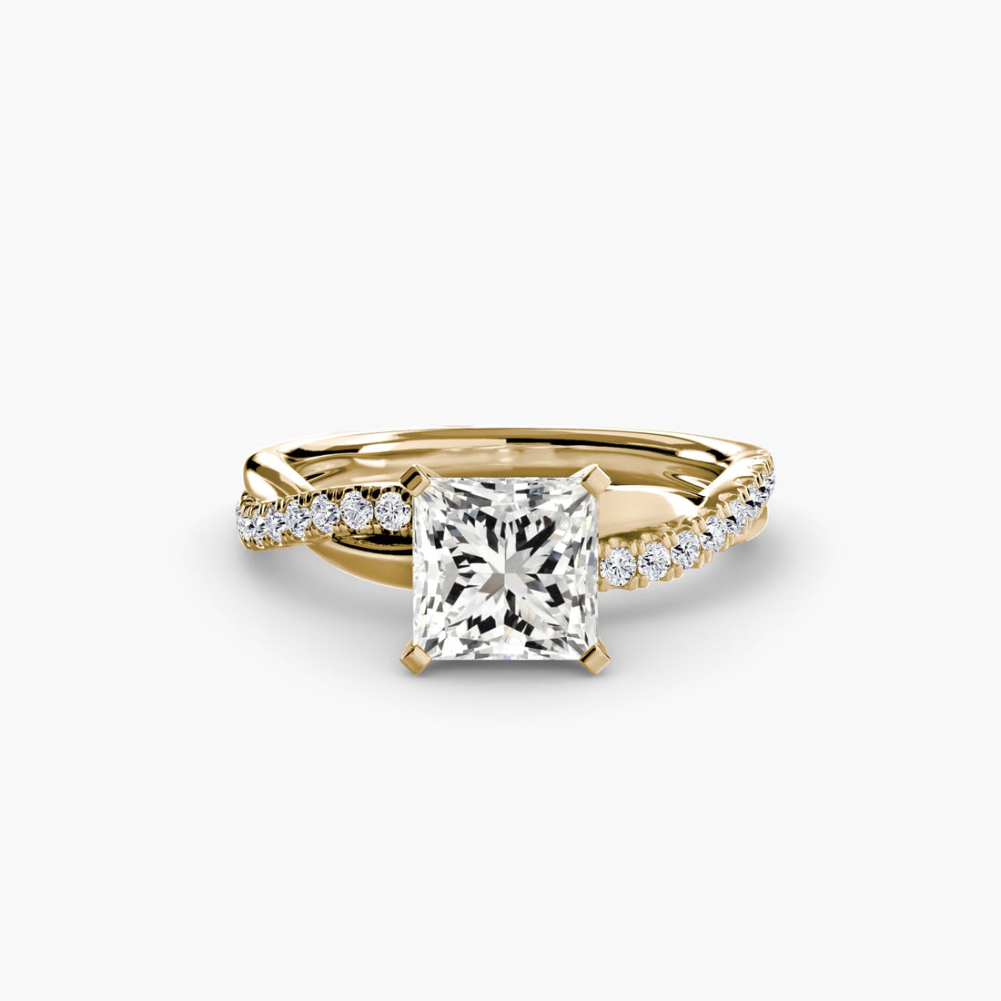 The Emerald Twist Pavé Ring ALZA