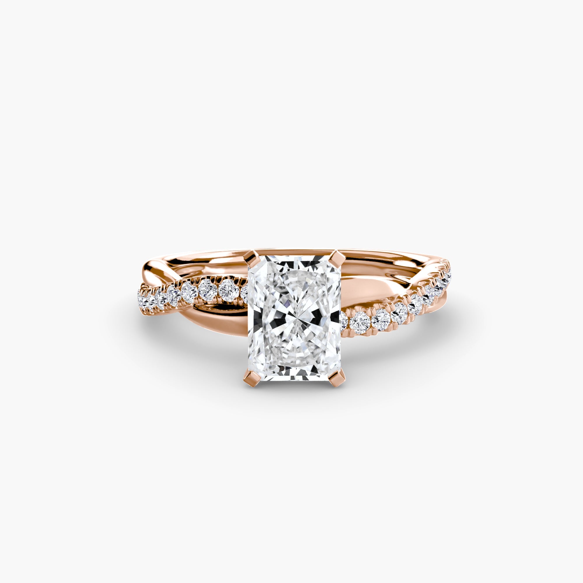 The Emerald Twist Pavé Ring ALZA