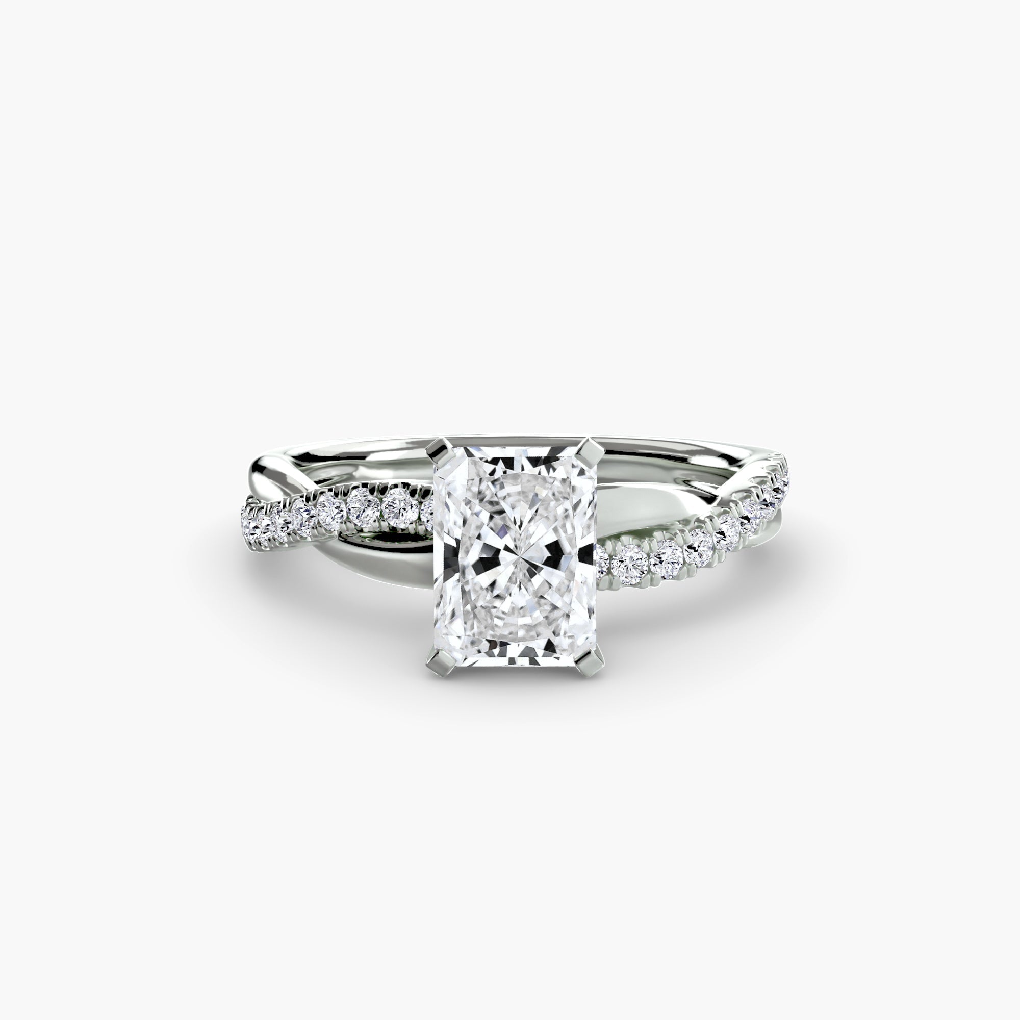 The Emerald Twist Pavé Ring ALZA