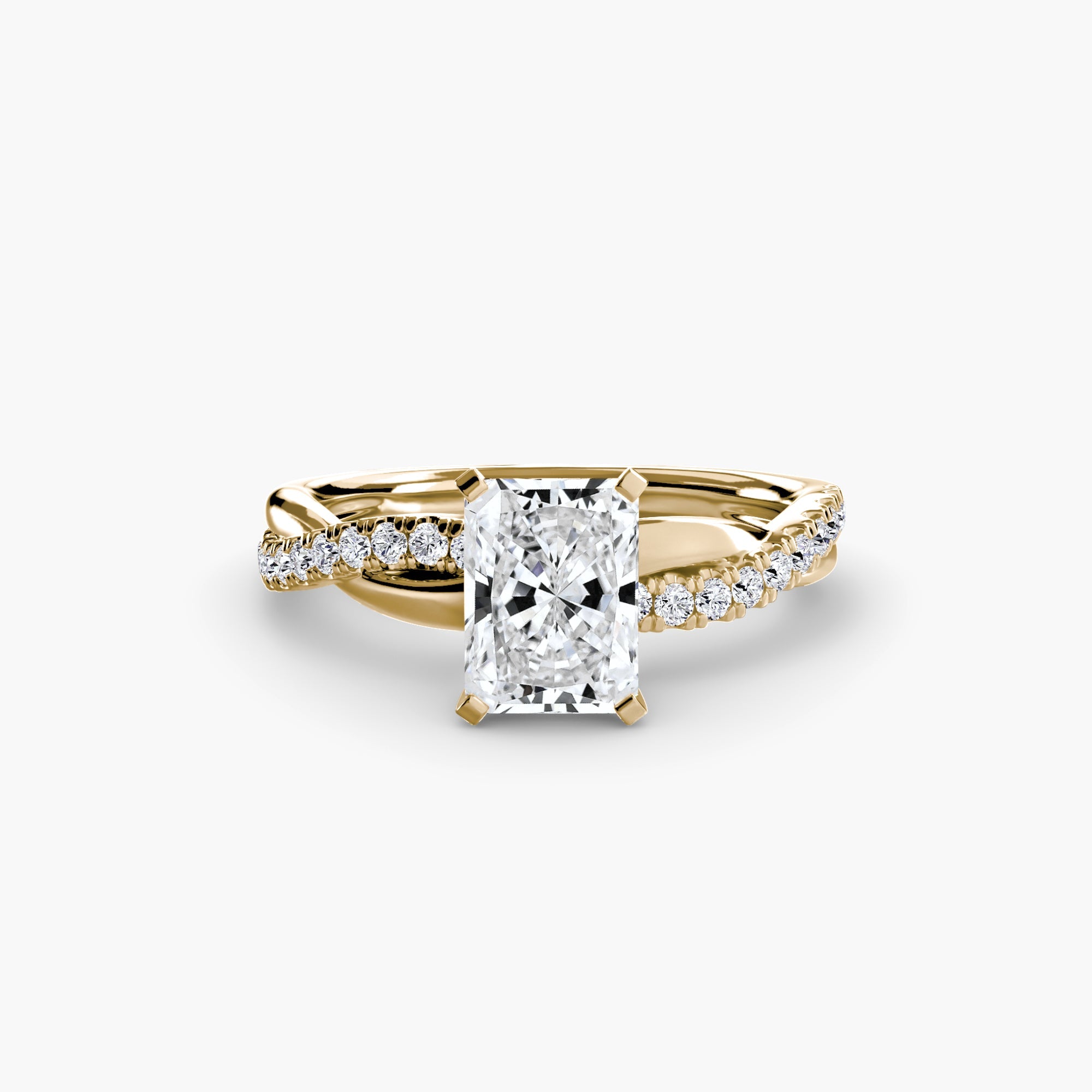 The Emerald Twist Pavé Ring ALZA