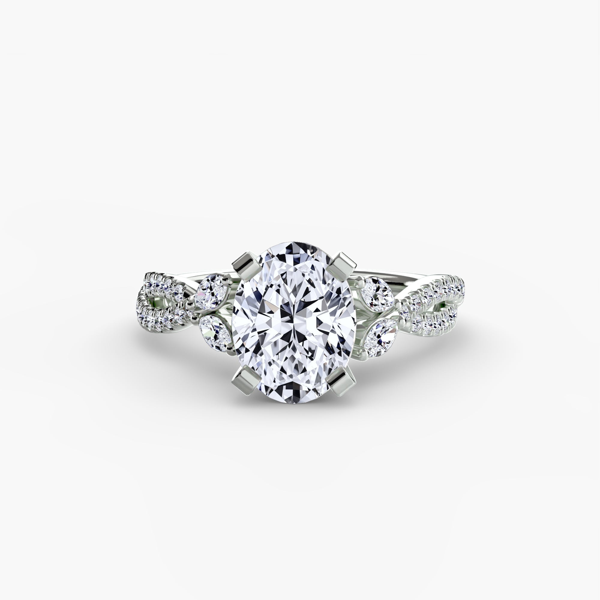The Twist Pavé Ring ALZA