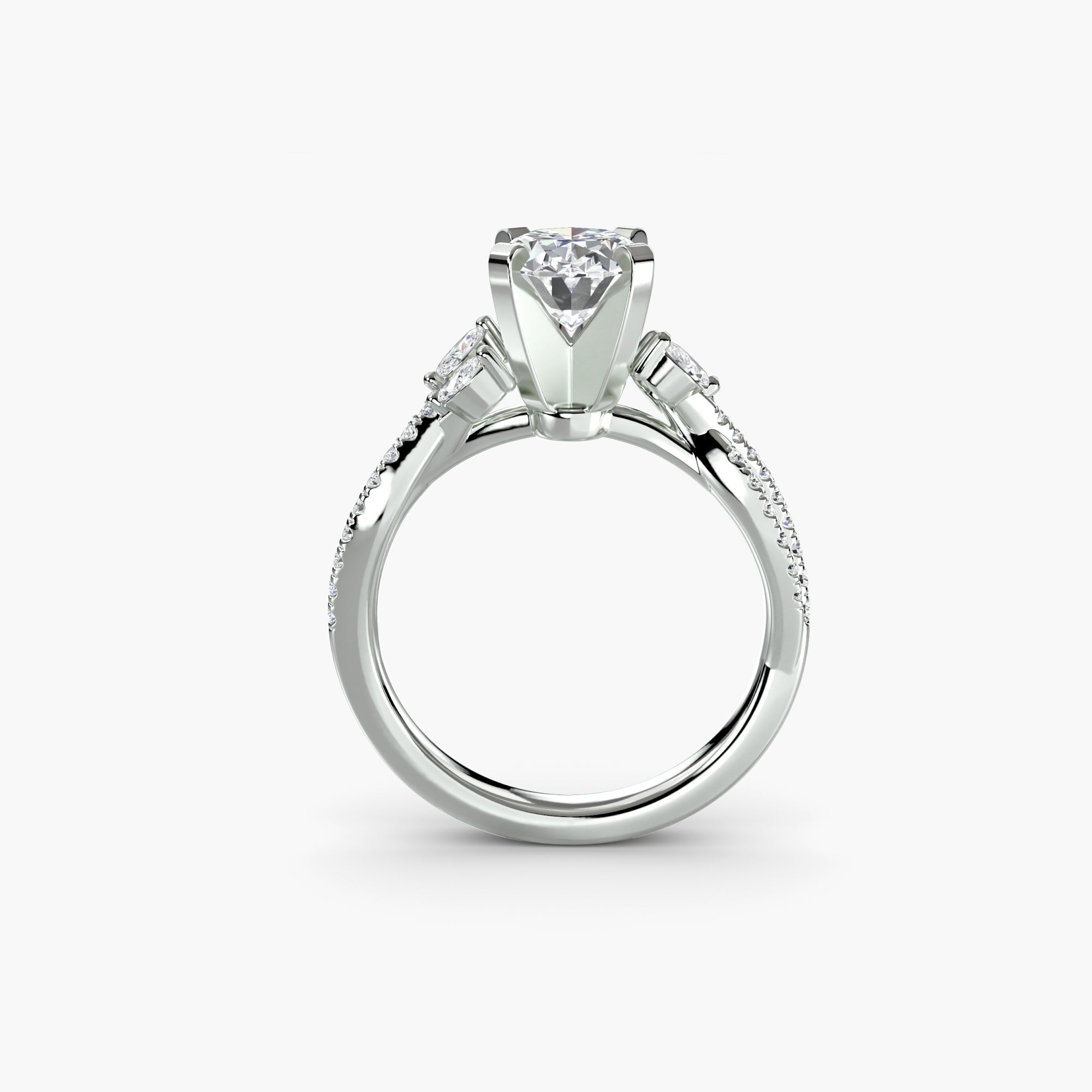 The Twist Pavé Ring ALZA